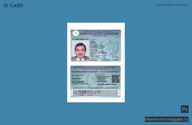Beispielansicht eines Konsularausweises für Guatemala